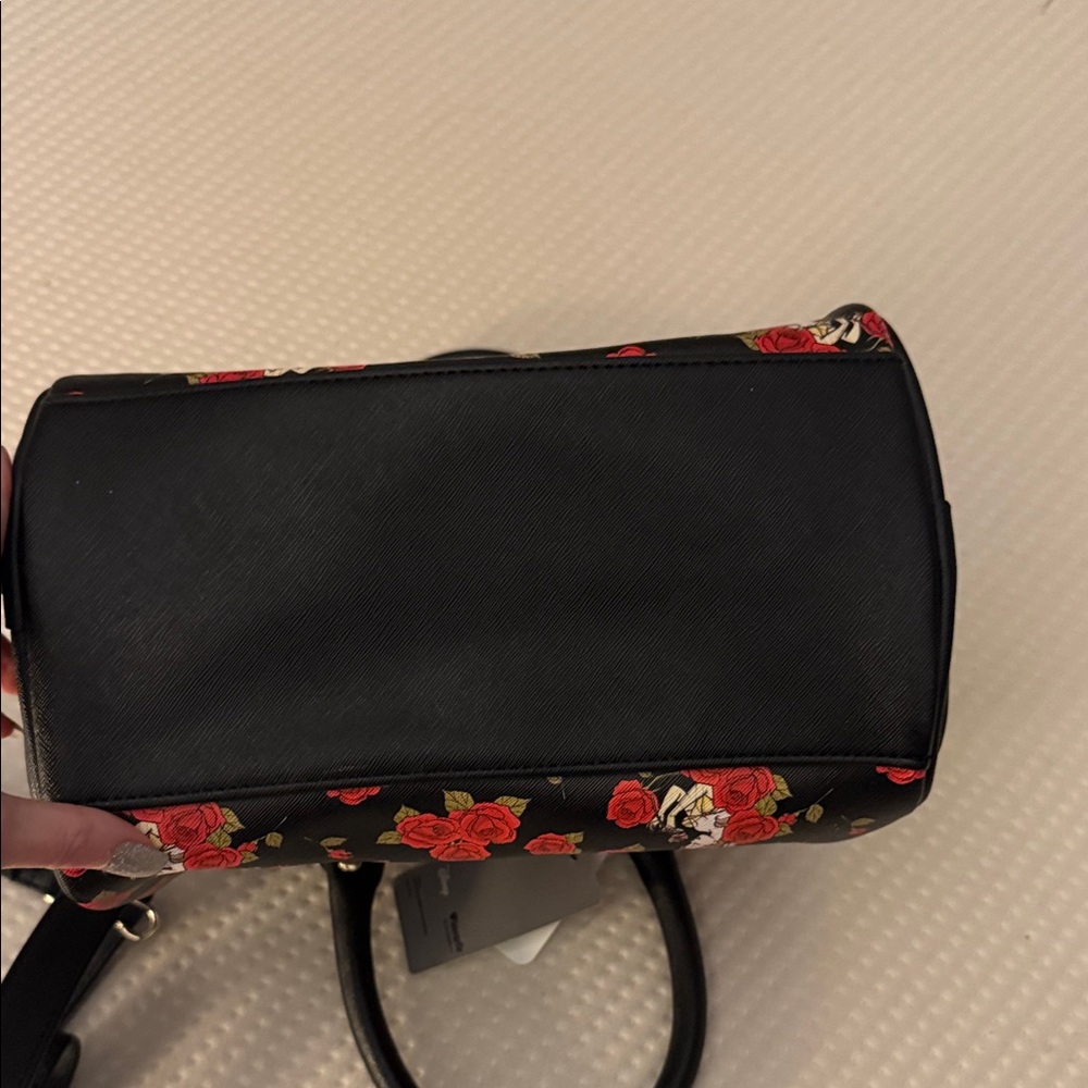 Disney Beauty and the Beast Black and Red Rose Satchel - Picture 2 of 6